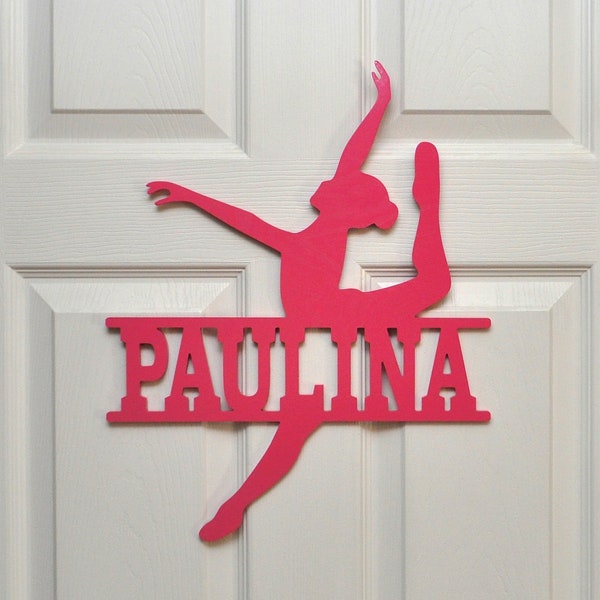 Personalized Dance Door or Wall Sign, Dancer Decoration Name