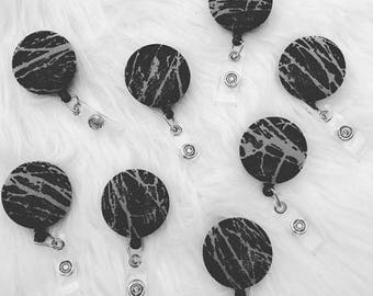 Black Marble Badge Reel