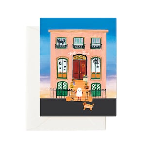 Trick or Treat Halloween Card, Whimsical Halloween Card, Cute Ghost Note Card, Halloween Stationery for Kids