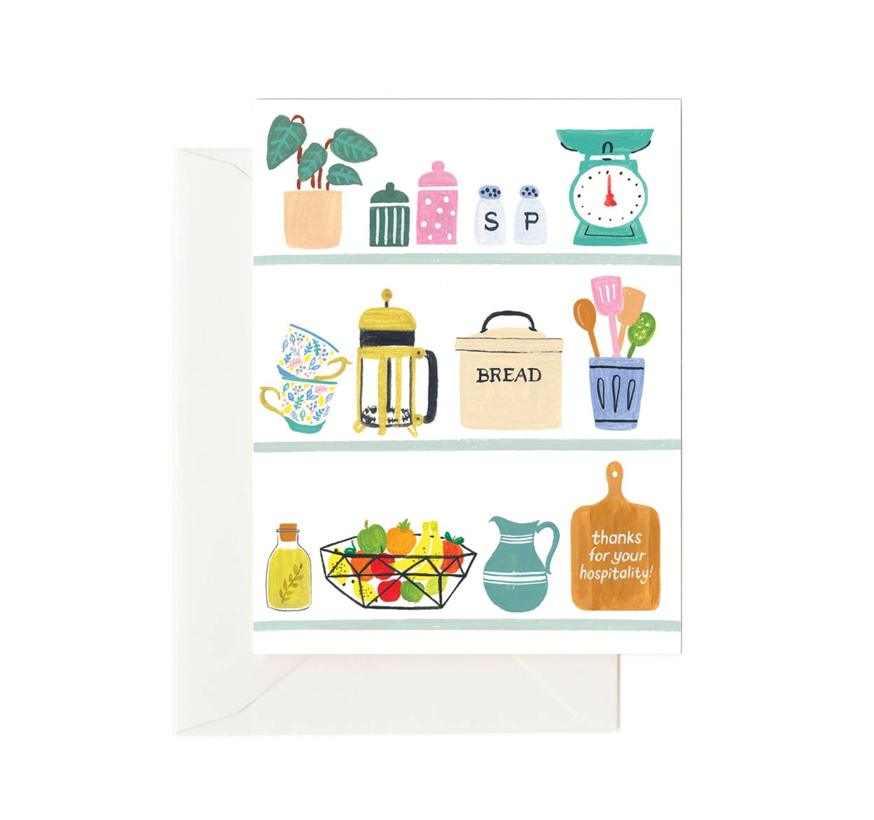 Hospitality Kitchen Thank You Card// Hospitality Card, Hostess Gift