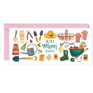 Cartão de mãe de jardinagem // Cartão de aniversário para mãe Greenthumb, presente de dia das mães, cartão de pai da mãe, cartão para mãe, eu te amo mãe