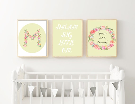 floral baby nursery