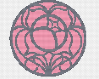 Take My Revolution - Revolutionary Girl Utena - Rose Crest - Shoujo Kakumei Utena - Anthy Himemiya - Ohtori - Cross Stitch PDF Pattern