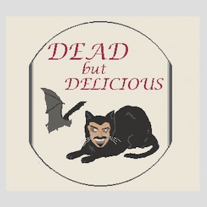 Dead But Delicious - What We Do in the Shadows - Cross Stitch Pattern PDF Instant Download