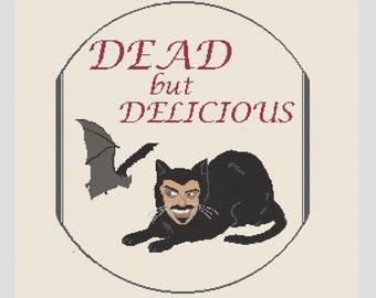 Dead But Delicious - What We Do in the Shadows - Cross Stitch Pattern PDF Instant Download