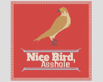 Nice Bird, A**hole - Lies of Locke Lamora - Scott Lynch - Gentlemen Bastards - Cross Stitch PDF Pattern