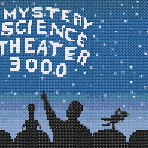Film teken! - Mystery Science Theater 3000 - MST3K - Cross Stitch PDF-patroon