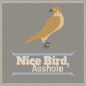 Nice Bird, Ahole Lies of Locke Lamora Scott Lynch Gentlemen Bastards Cross Stitch PDF Pattern image 2