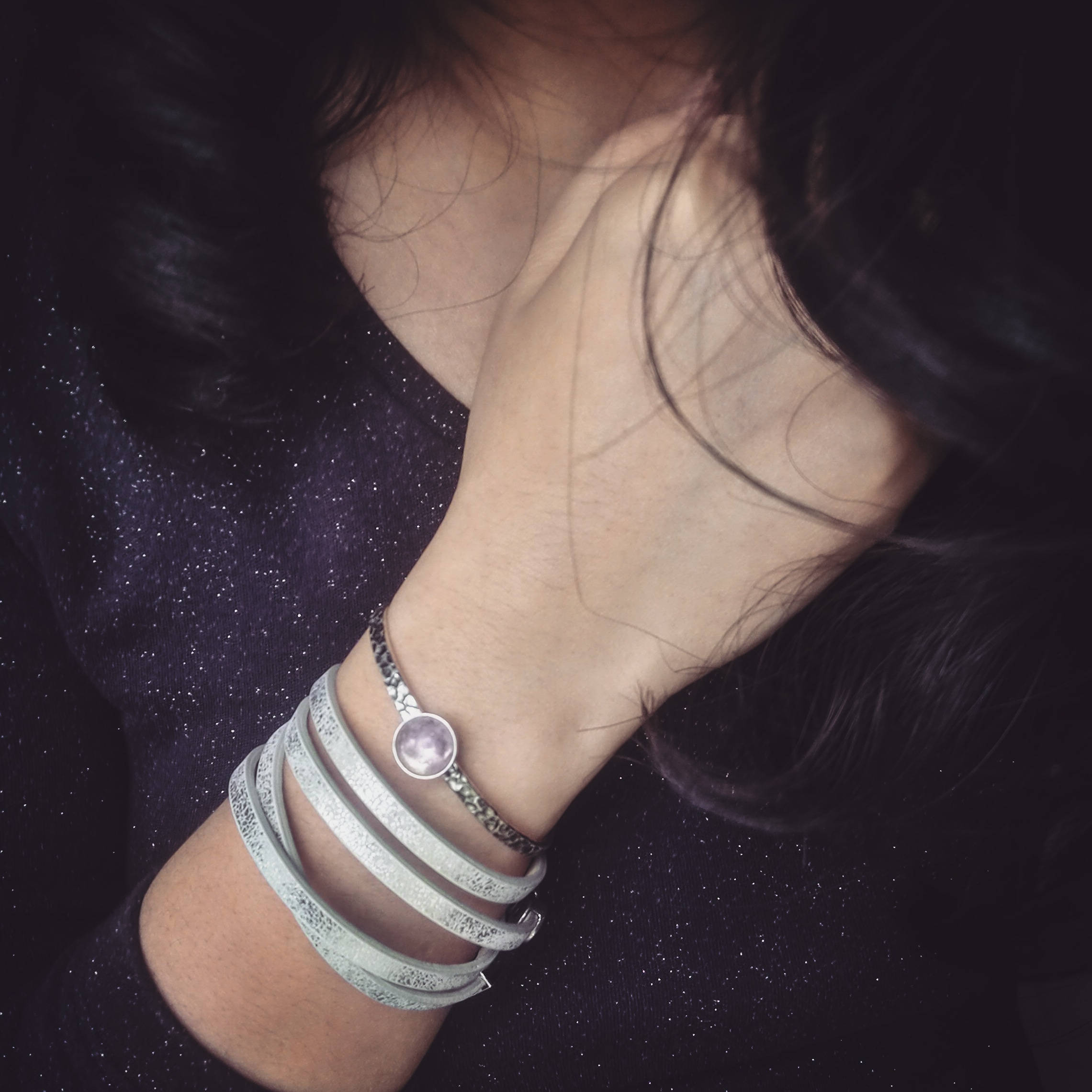 Sterling Silver, Turquoise Bracelet, Adjustable Cuff, Skinny