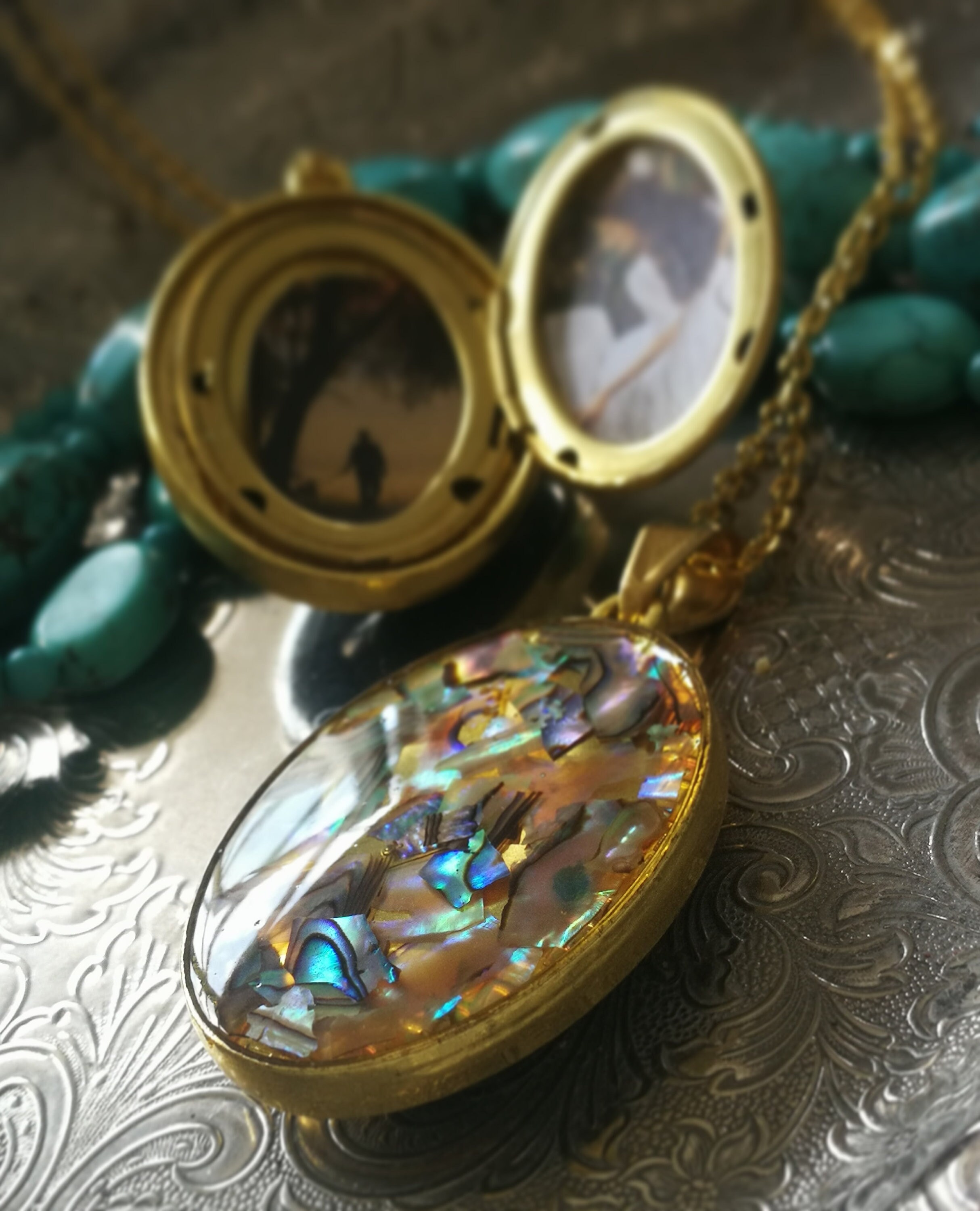 Abalone Paua Shell Antique Finish 925 Sterling Silver Feather Victoria Dhiydto5p0 Sausagehouse In