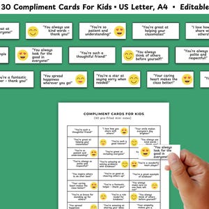 30 Encouragement Notes for Kids | Classroom Motivation, Student Encouragement Cards, Tiny Notes for Teachers, Canva Editable Template