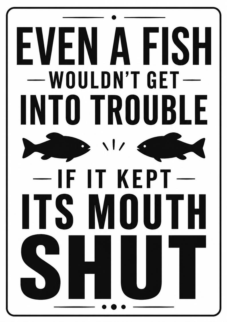 Humorous Fish Shop Signs Funny Fishing Sign, Man Cave Wall Art, PVC 10x14, Fisherman Gift - Etsy