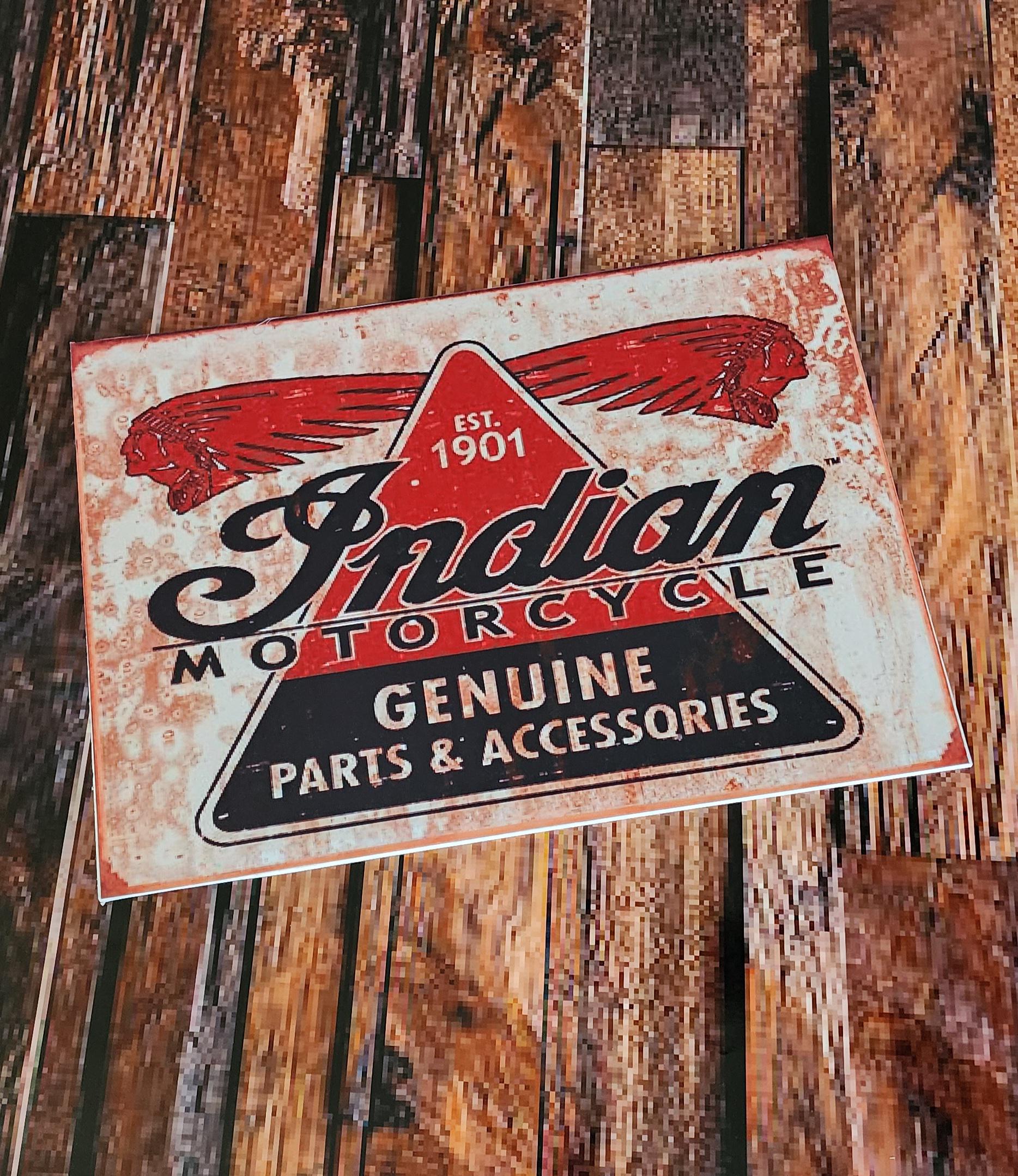 Vintage Indian Motorcycle Sign - Etsy
