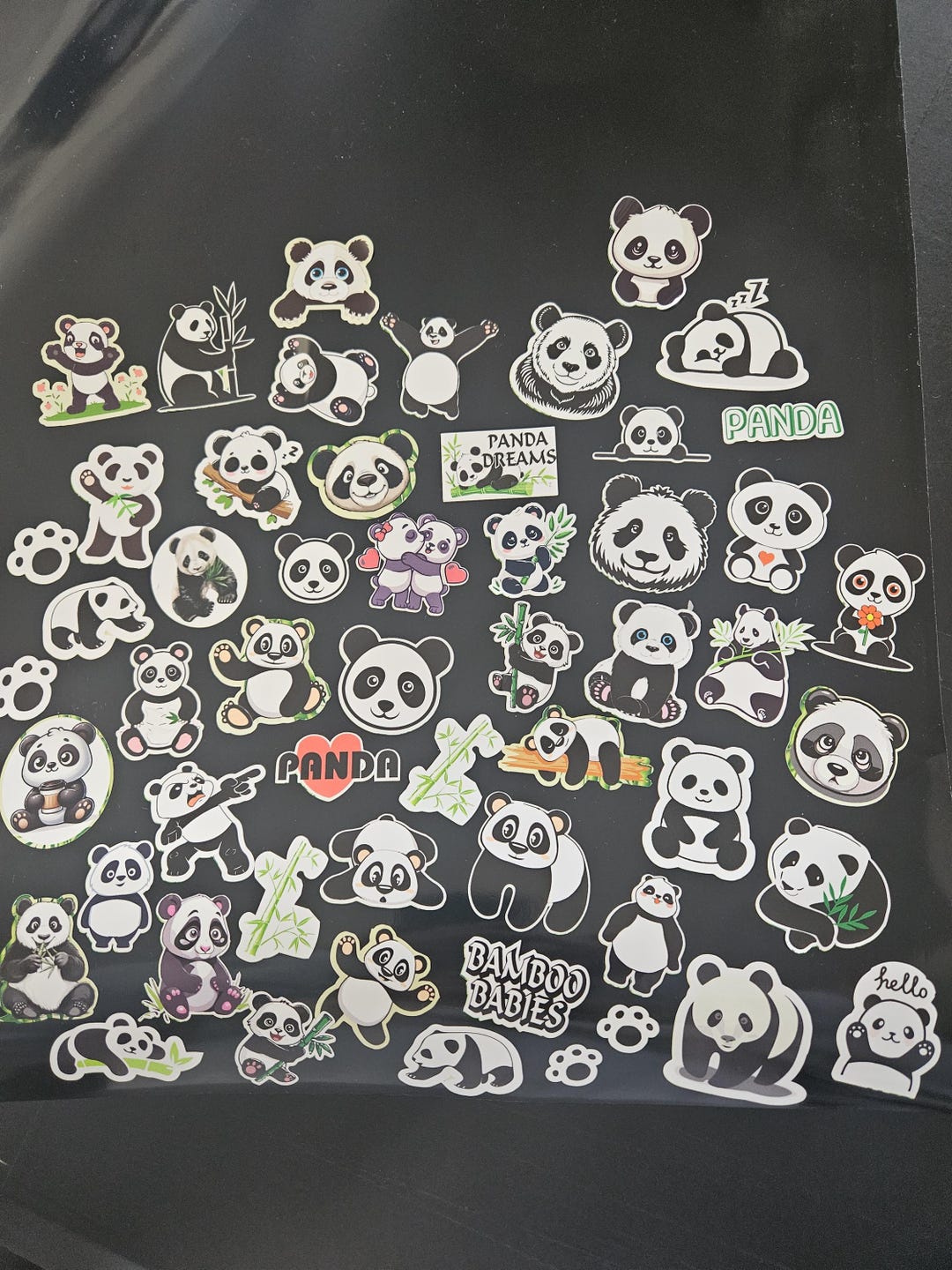 Panda Decals Stickers for Mugs, Rewards, Laptop - Set of 33 - Etsy