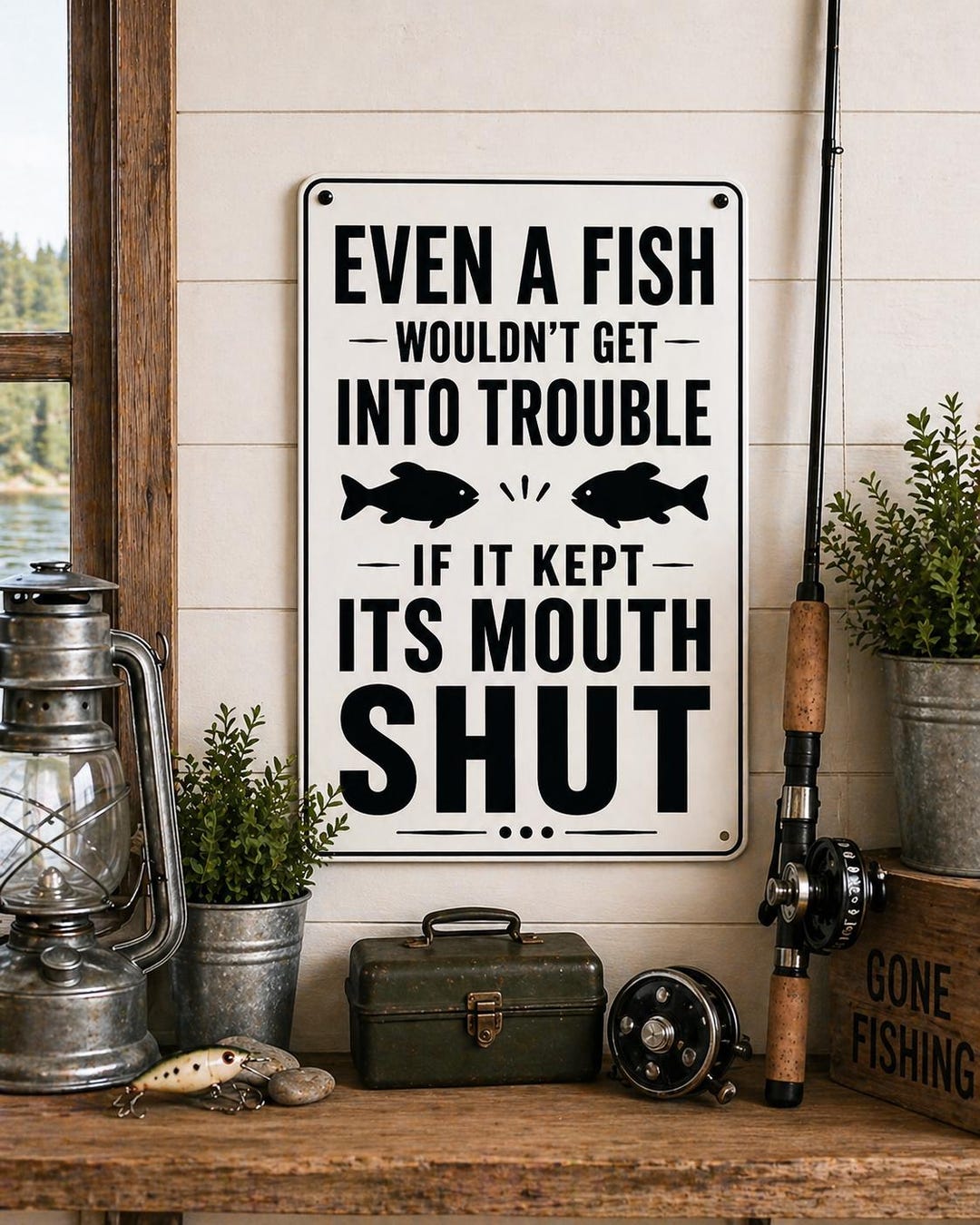 Humorous Fish Shop Signs Funny Fishing Sign, Man Cave Wall Art, PVC 10x14, Fisherman Gift - Etsy