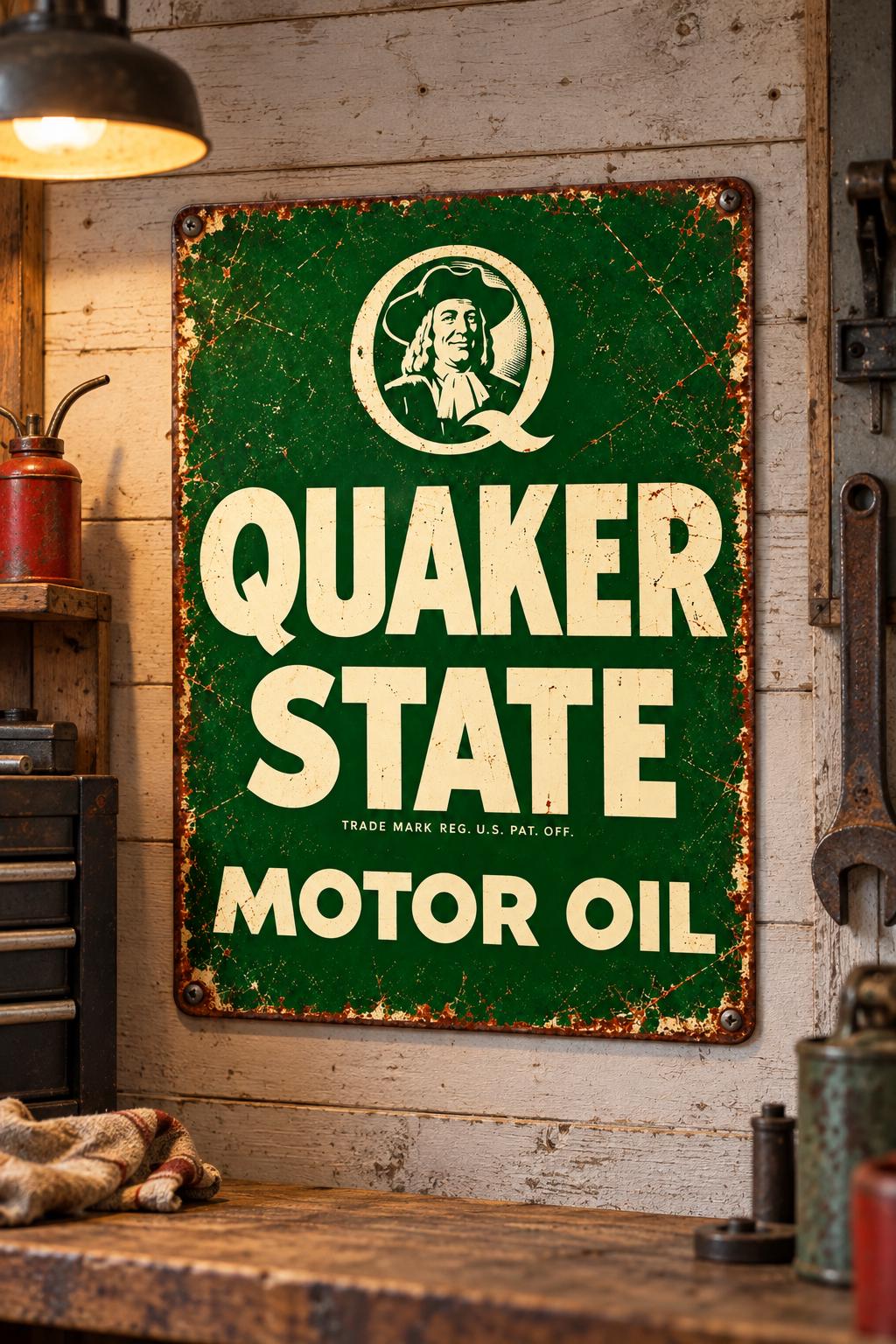 Quaker State Oil Signs - Etsy