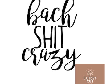 Bachelorette svg- Bach shit crazy svg- Funny bachelorette shirts