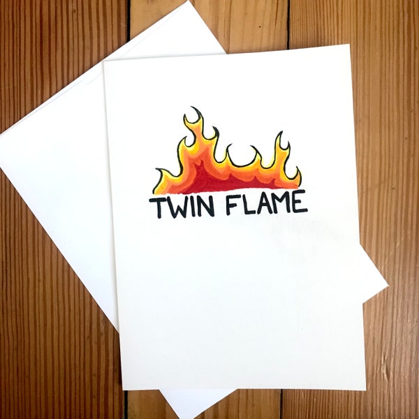 Twin Flame Valentine's Day Anniversary Card