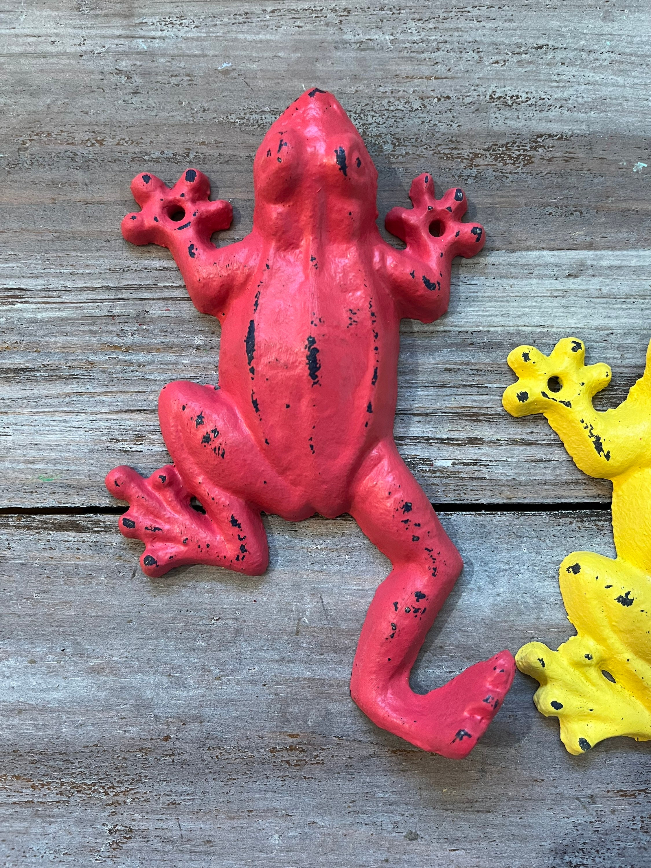 Frog Cast Iron Decorative Hook / Custom Painted Tree Frog Hook Etsy