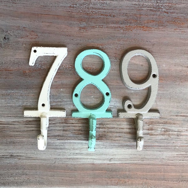 Numbered Hooks Etsy