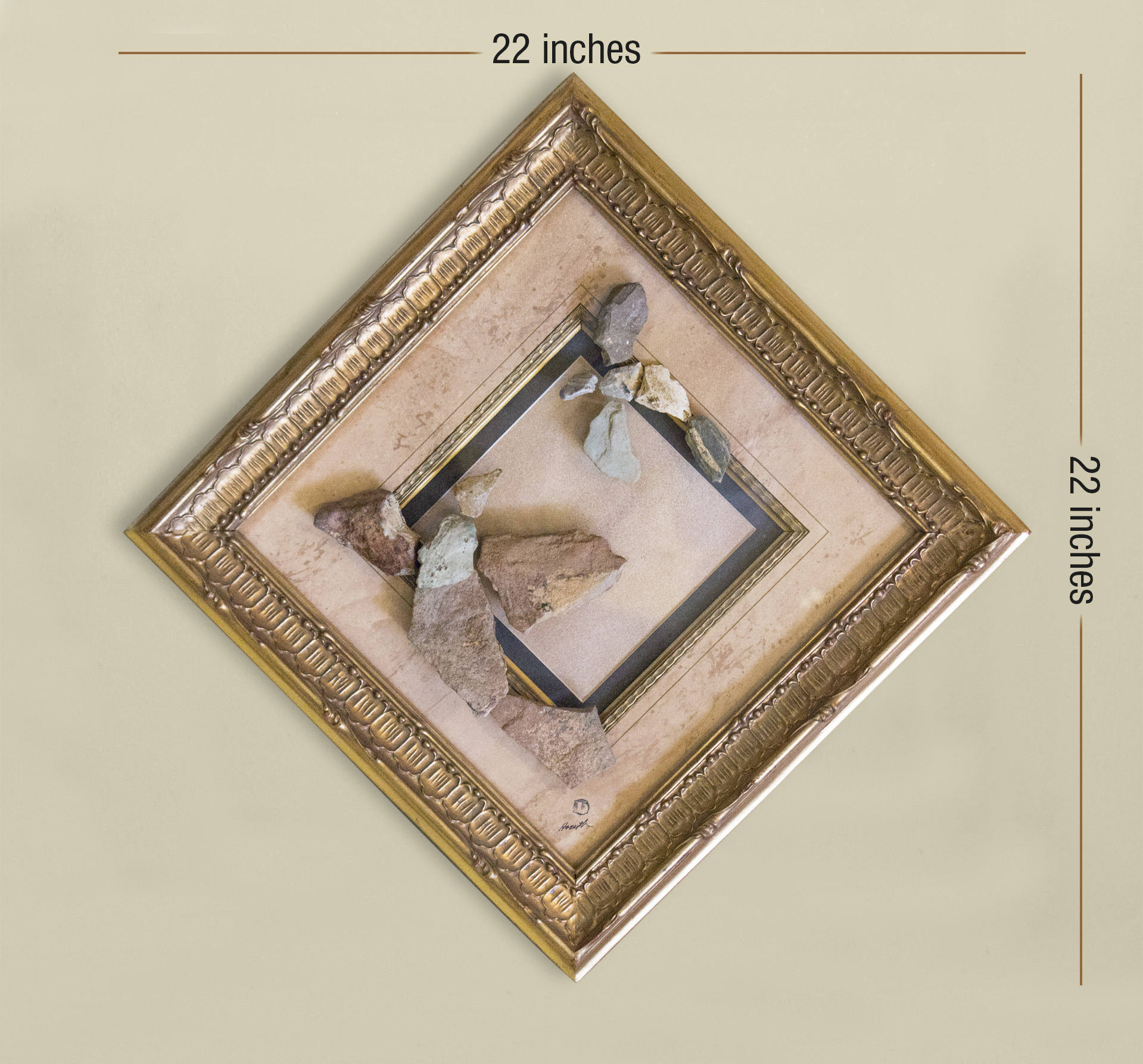 Pebble Art Framed Stone Wall Art Abstract Art Natural Art Etsy UK