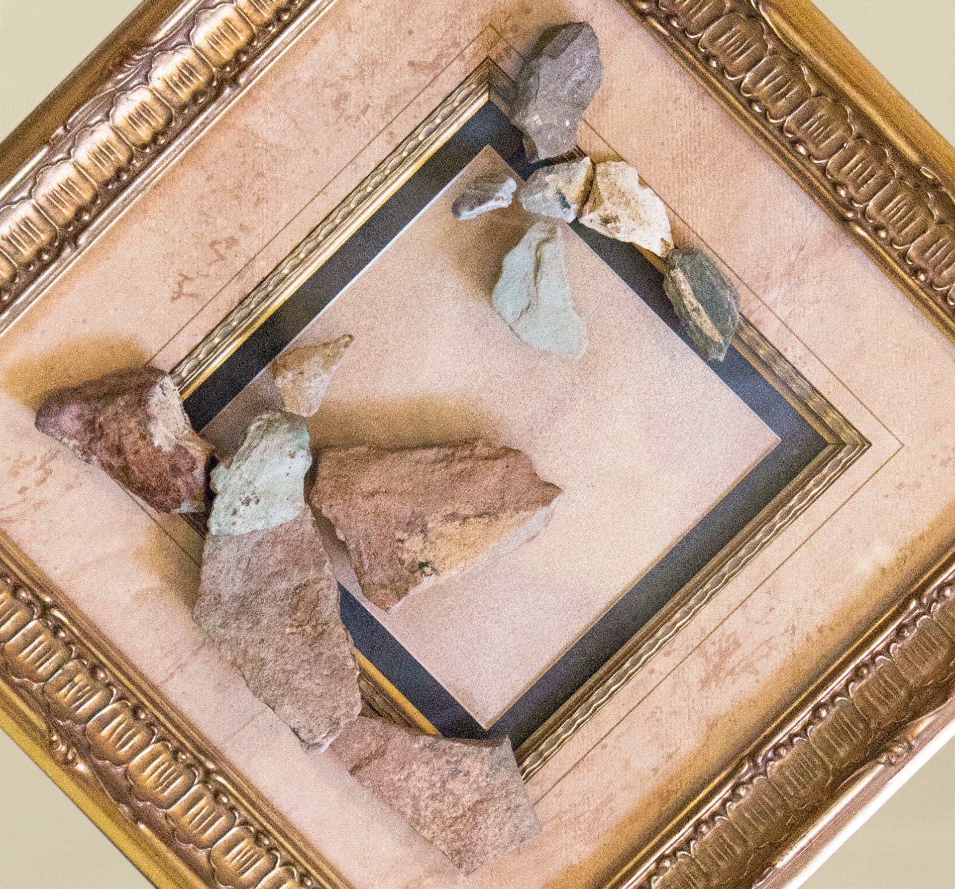 Pebble Art Framed Stone Wall Art Abstract Art Natural Art Etsy UK