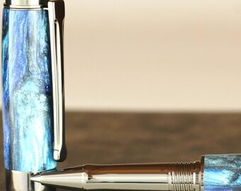 Penna a sfera - Fumo di diamante fuso fatto a mano e incisibile sull'acqua