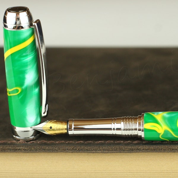 Green Fountain Pen - Etsy