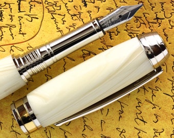 18Kゴールドペン先万年筆、ステンレススチール万年筆、筆記、書道
