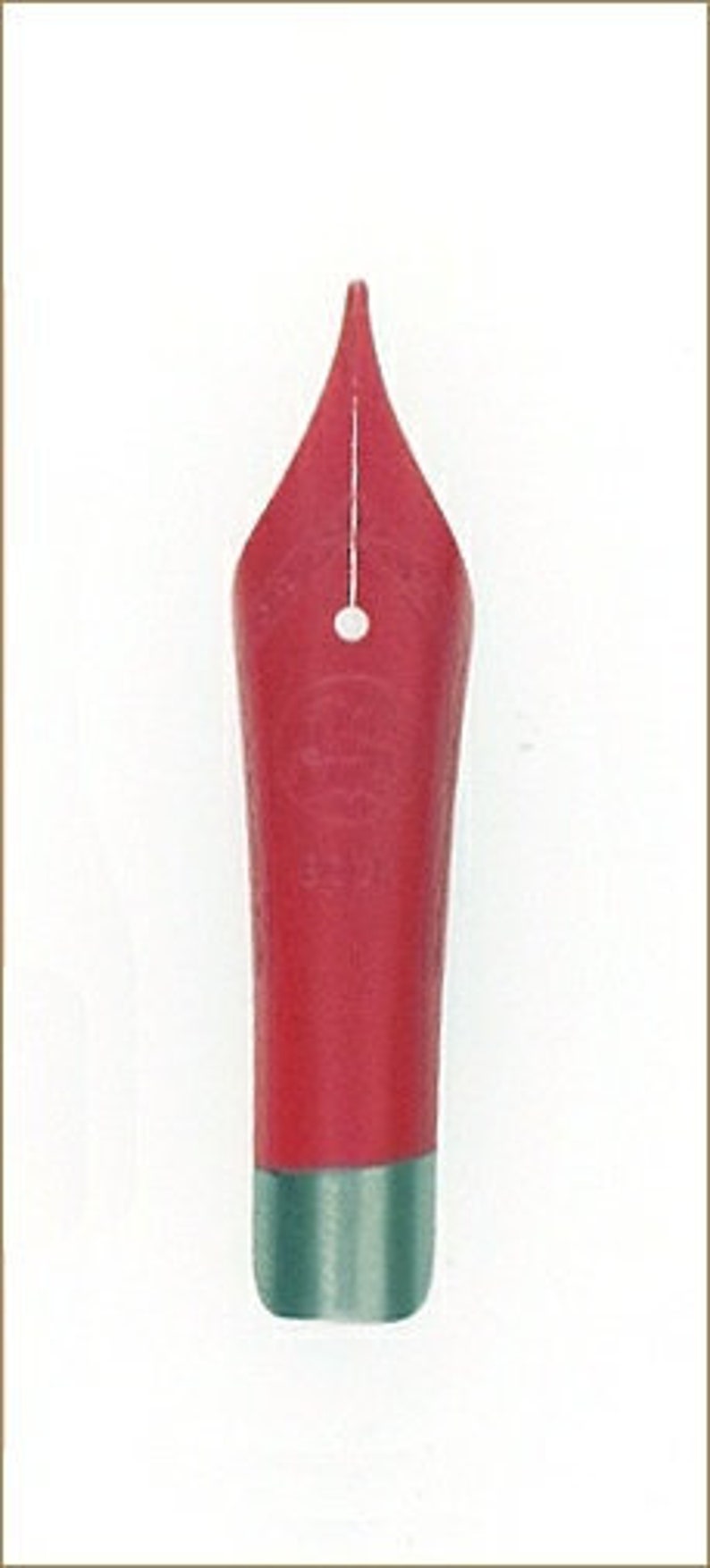 In Red Lacquer Size 5 Bock Nib /& Feed