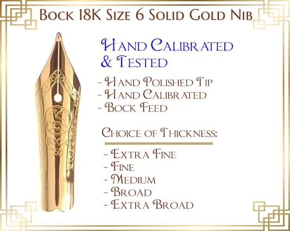 万年筆 Bock 18k ペン先 万年筆ペン先 購入の楽しみ方（BOCK｜JOWO）
