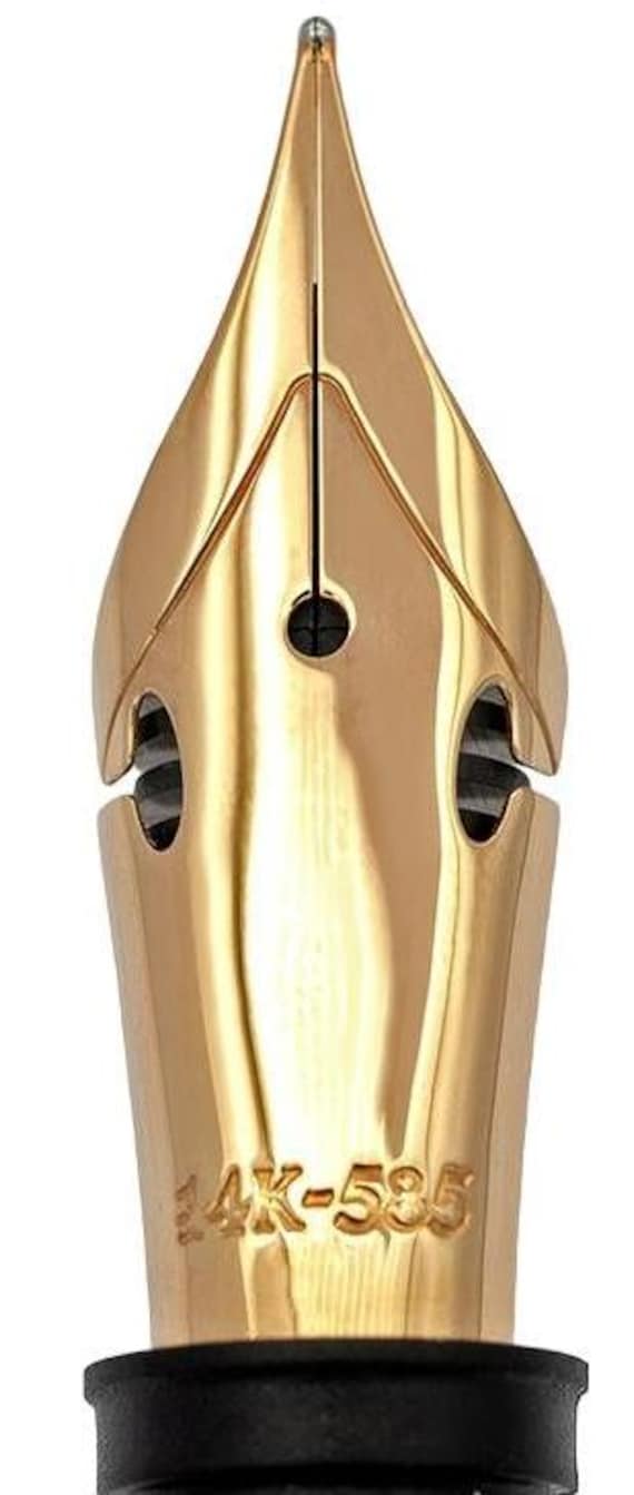 Jowo 14K Solid Gold Size 6 Flex Fountain Pen Nib With Feed and