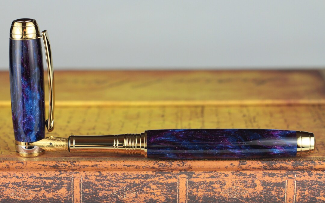 Fountain Pen Handmade & Engravable Diamond Cast Orion With Real Tiny
