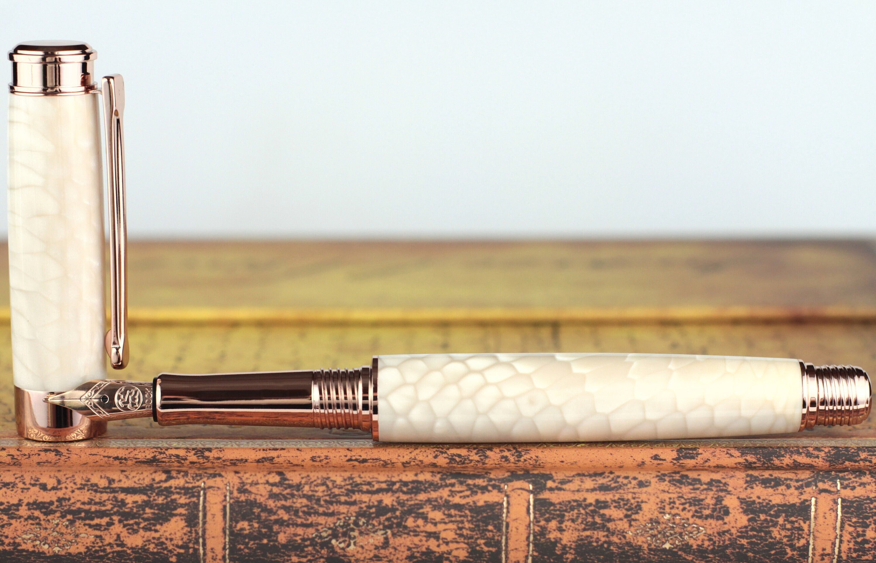 Buy Fountain Pen Handmade Juma Ivory Dragon Skin Body Bock Online