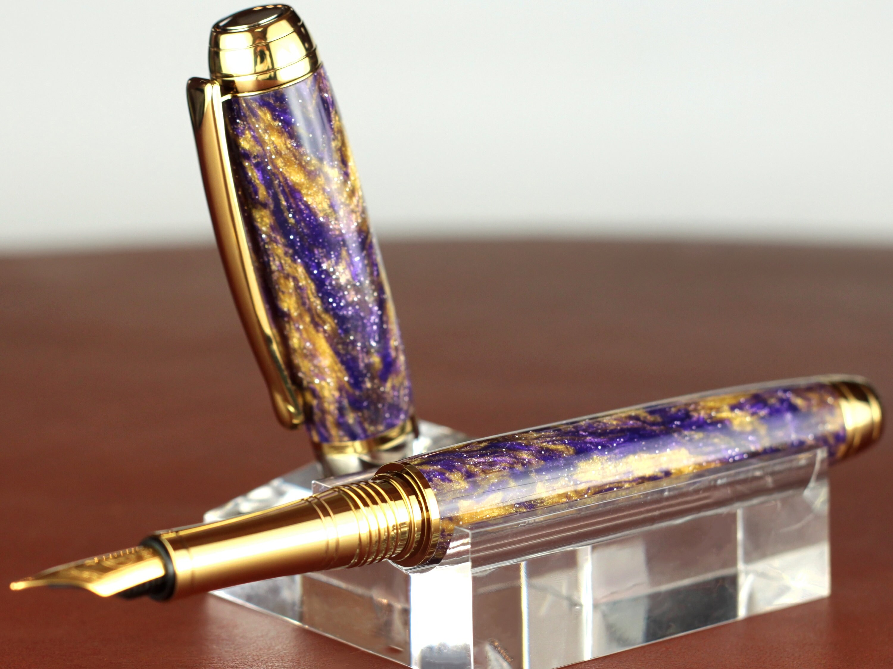 文房具 【新品】CROCODILE 金メッキペン先 万年筆 22K 香港監査