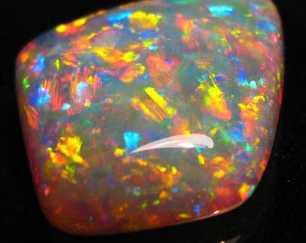 FREE Express Worldwide!   10.4ct dble sided Andamooka Gem investment diamond qlty solid opal pendant stone