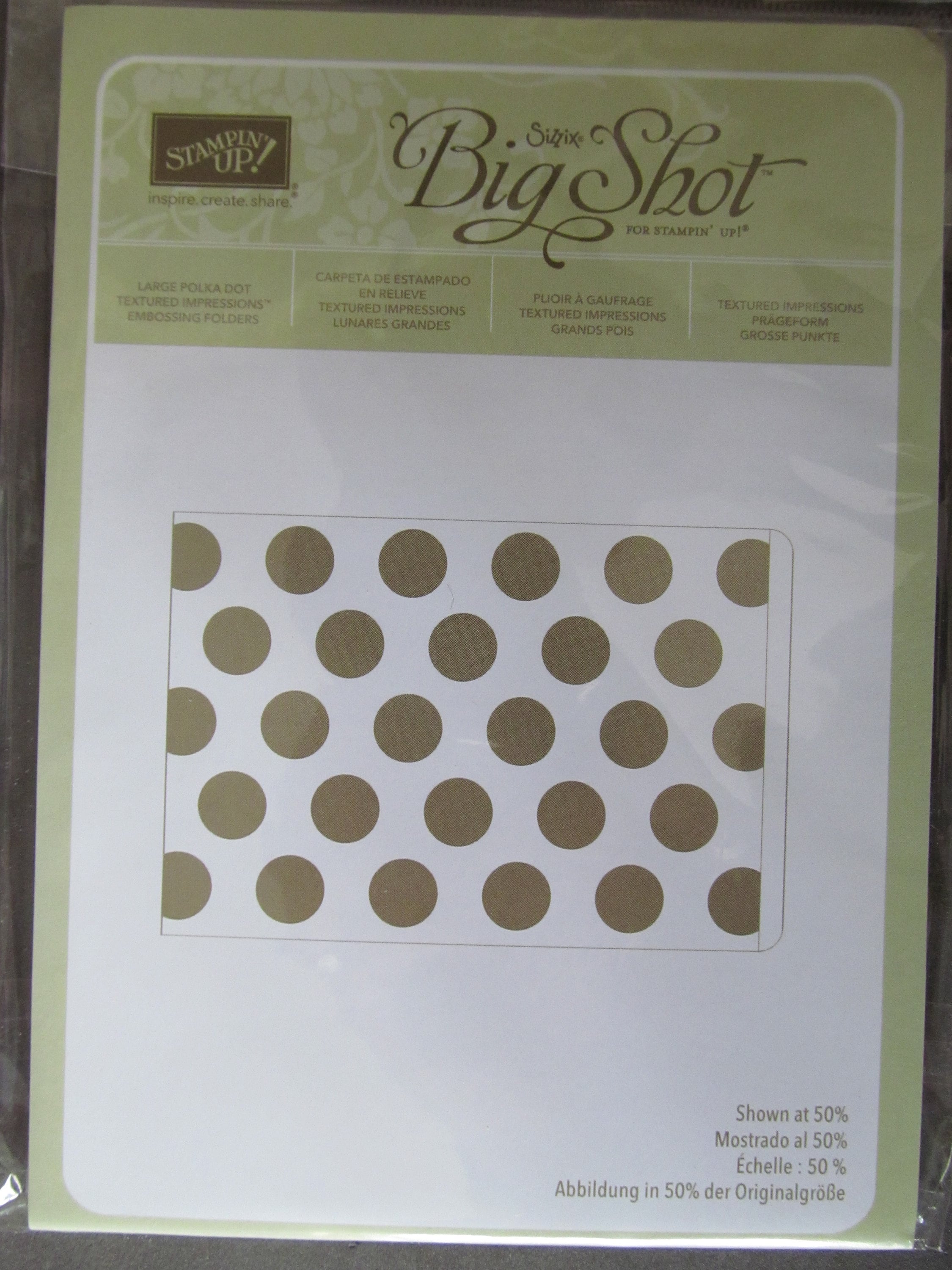 Various Embossing Folders for Stampin' Up! Big Shot or Cuttlebug ...