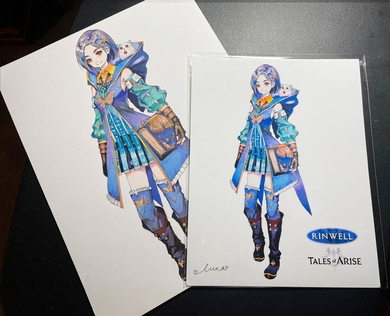 Tales of Arise Rinwell Fan Art Prints Video Game Fan Art Handmade