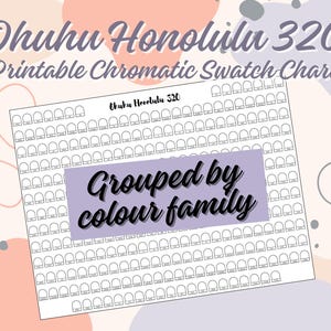 Afdrukbare Ohuhu Honolulu 320 chromatische staalkaart