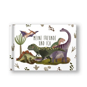 Vriendenboek Dino Vriendschapsboek Kita Kleuterschool Kleuterschoolvrienden - Schoolvrienden - Cadeau om te schrijven en schilderen