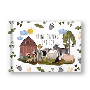 Friends book - My friends and I - Friendship book - Kindergarten friends - School friends - Gift for writing and painting