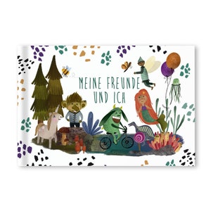 Friends book - My friends and I - Friendship book - Kindergarten friends - School friends - Gift for writing and painting