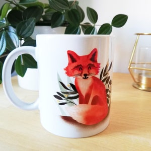 Keramiktasse Fuchs Herbst Bild 3