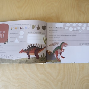 Friends book dinosaur My friends and I Friendship book Kindergarten friends School friends Gift for writing and painting image 6