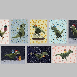 Kartenset, Geburtstagskarten, Happy Birthday, Dino, Dinokarten