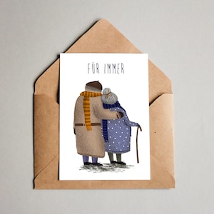 Karte, Für immer, Hochzeitskarte, Liebe
