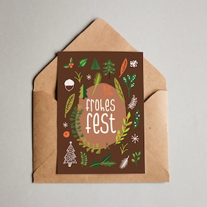 Biglietto di Natale, biglietto per Natale, Buon Natale, hygge
