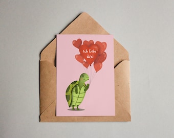 Postcard - Valentine's Day Card - Birthday Card - I love you!