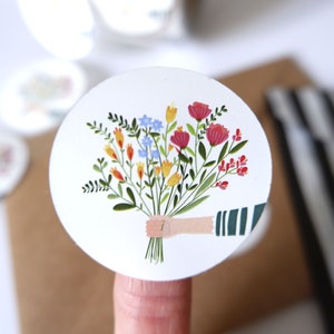 Stickers - Labels - flowers