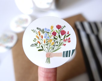 Stickers - Labels - flowers